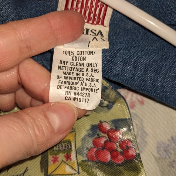 Vintage Marisa Canvas Rain Jacket Garden Design Raincoat - Picture 6 of 7